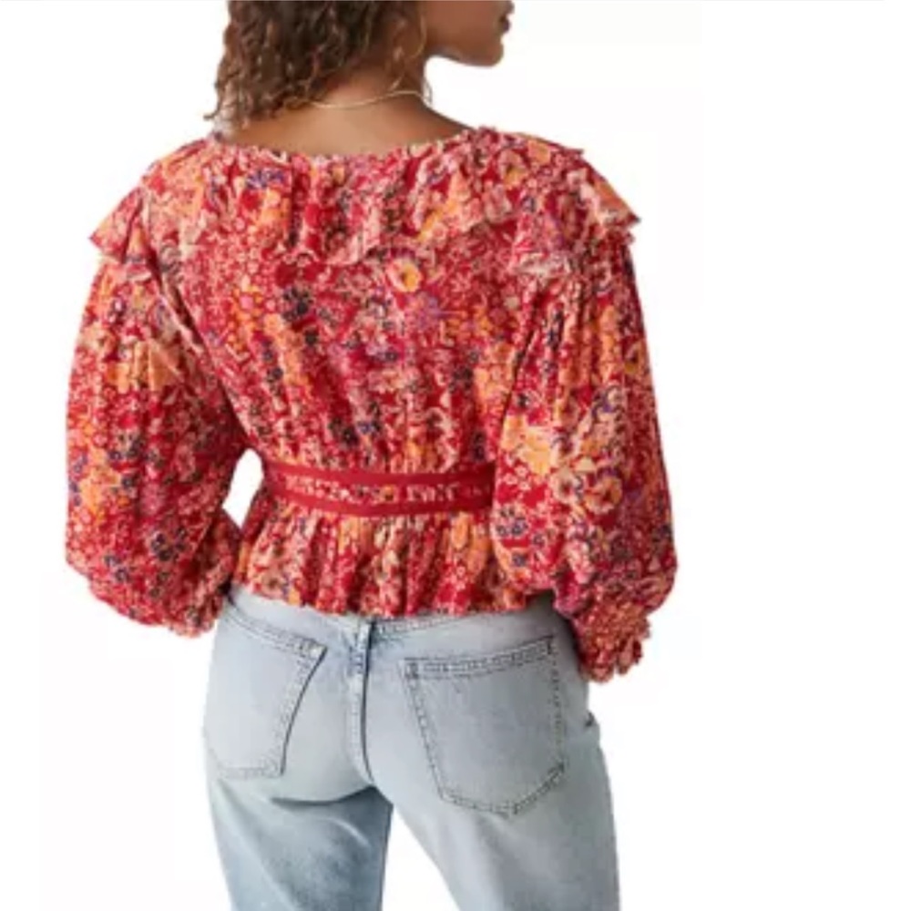 FREE PEOPLE Rudi ruffled crop - Picture 3 of 10